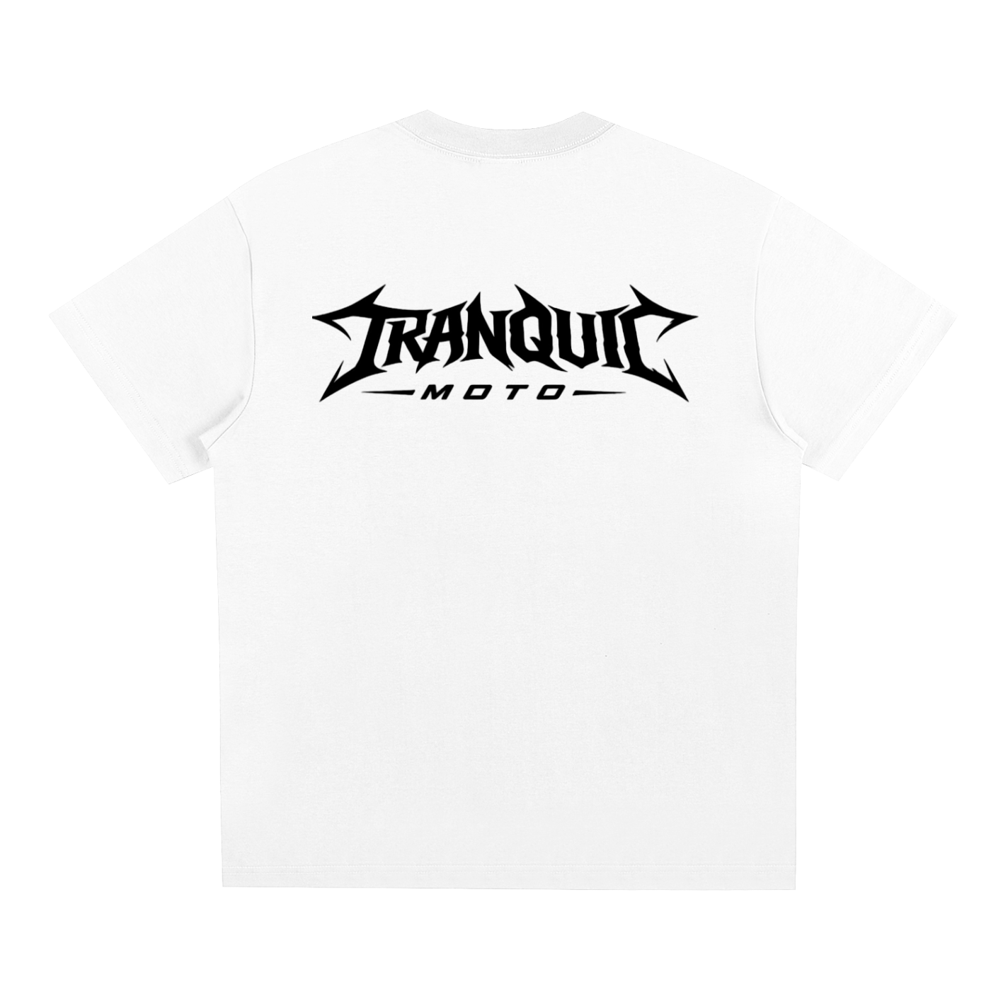 TQ Moto Fang Type Logo Tee – White