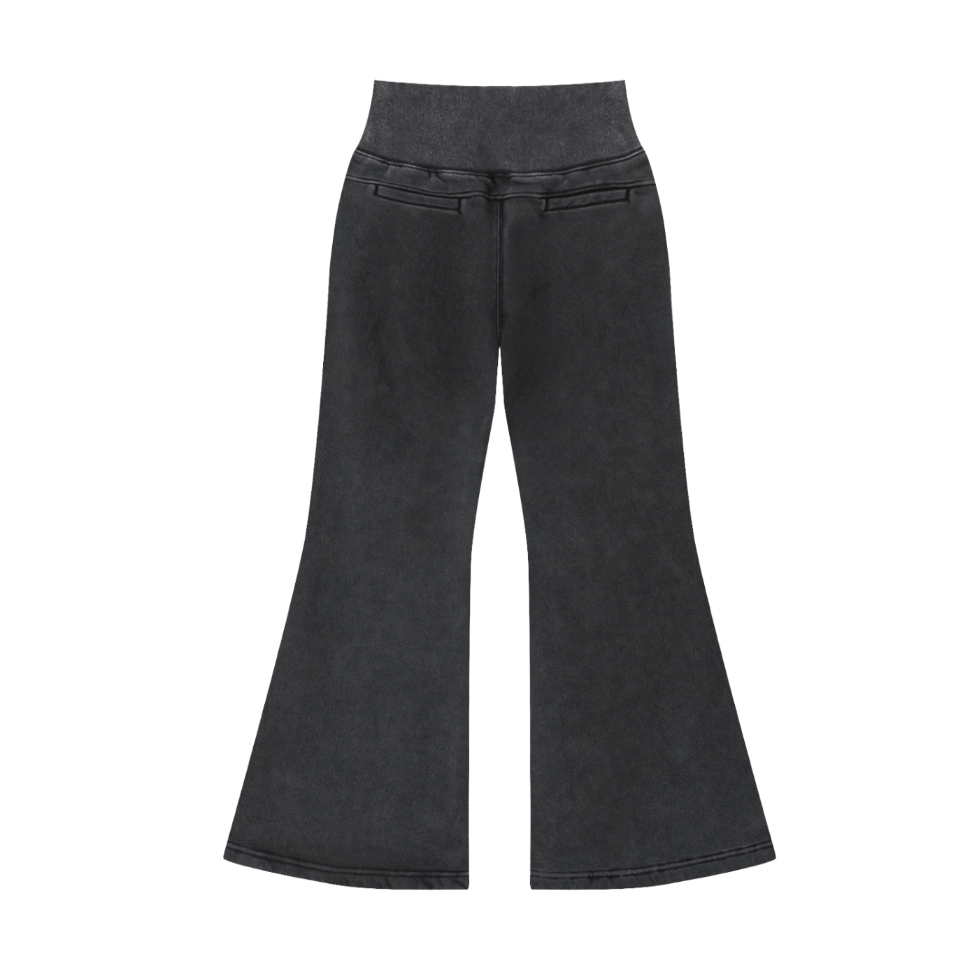 TQ MOTO- Vintage Washed Flared Fleece Pants "Womens"