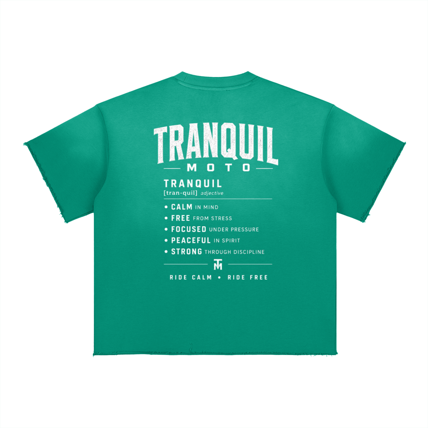 TQ MOTO- Sun Fade Raw Edge T-Shirt