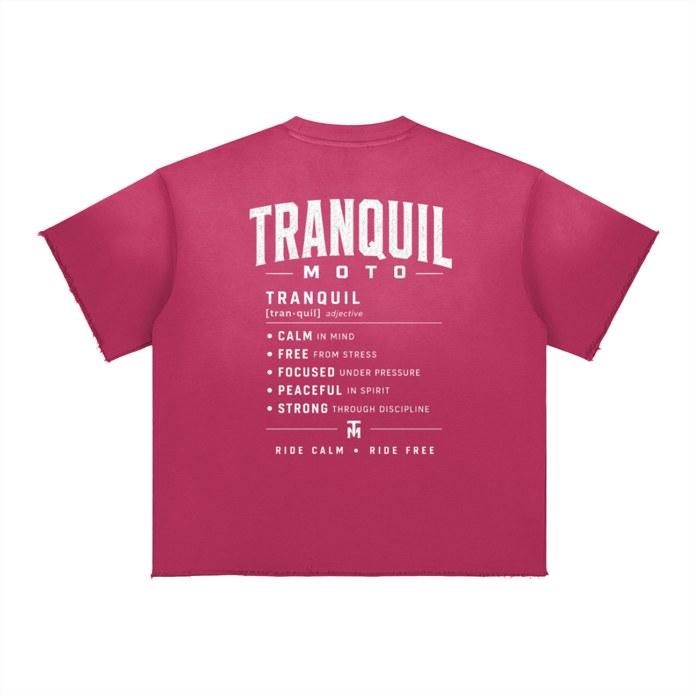 TQ MOTO- Sun Fade Raw Edge T-Shirt