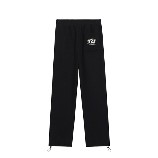 TQ Moto Adjustable Cuff Sweatpants – Black