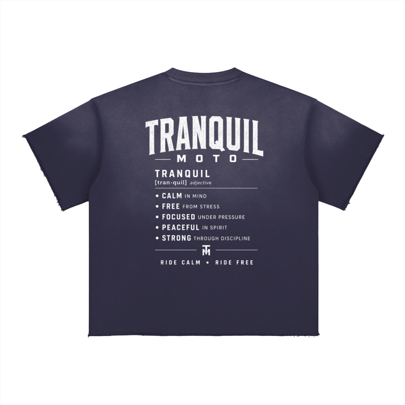 TQ MOTO- Sun Fade Raw Edge T-Shirt
